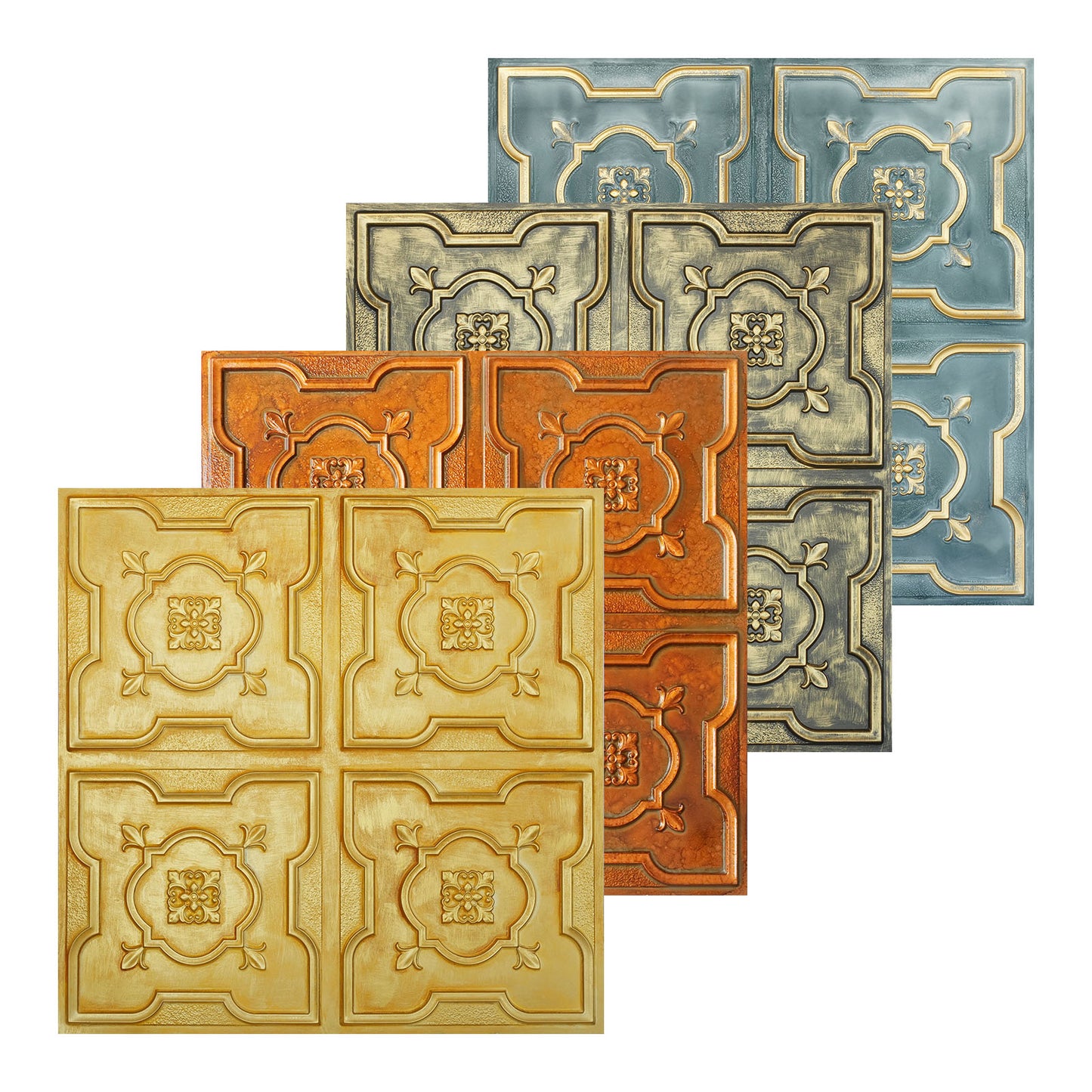 10tiles/lot Metallic Ceiling Tiles for Stylish Bars, Clubs, Restaurants and Social Spaces PL87