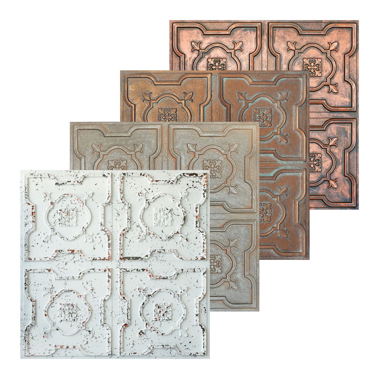 10tiles/lot Distressed Ceiling Tiles for Craft Studios, Retro Cafés and Industrial Design Rooms PL87