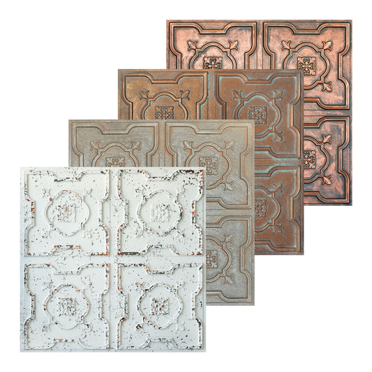 10tiles/lot Distressed Ceiling Tiles for Craft Studios, Retro Cafés and Industrial Design Rooms PL87