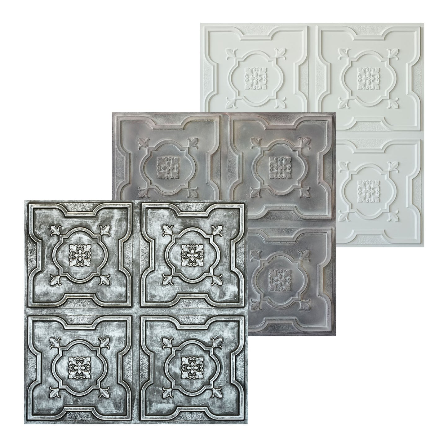 10tiles/lot Artistic Tin Ceiling Tiles for Artisan Workshops, Museums and Gallery Spaces PL87