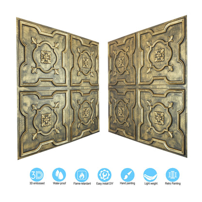 10tiles/lot Metallic Ceiling Tiles for Stylish Bars, Clubs, Restaurants and Social Spaces PL87