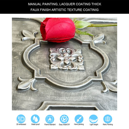 10tiles/lot Artistic Tin Ceiling Tiles for Artisan Workshops, Museums and Gallery Spaces PL87