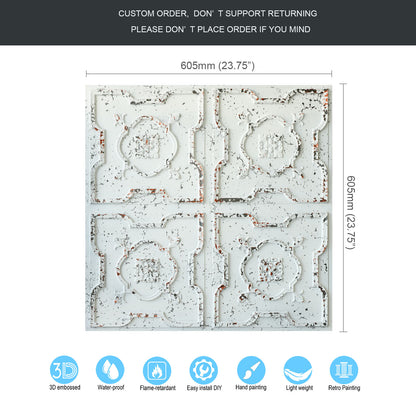 10tiles/lot Distressed Ceiling Tiles for Craft Studios, Retro Cafés and Industrial Design Rooms PL87