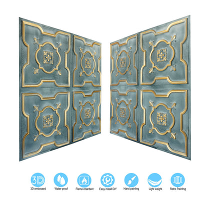 10tiles/lot Metallic Ceiling Tiles for Stylish Bars, Clubs, Restaurants and Social Spaces PL87