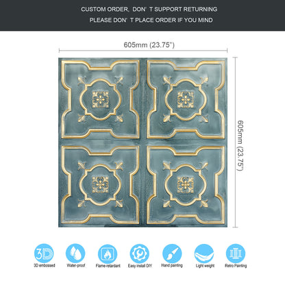 10tiles/lot Metallic Ceiling Tiles for Stylish Bars, Clubs, Restaurants and Social Spaces PL87