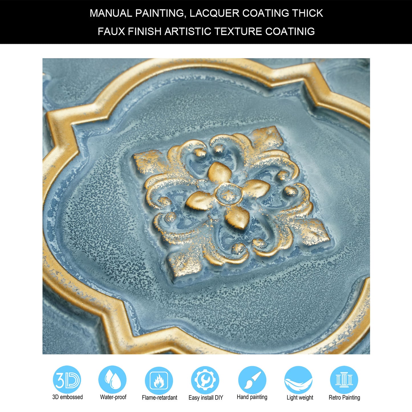 10tiles/lot Metallic Ceiling Tiles for Stylish Bars, Clubs, Restaurants and Social Spaces PL87