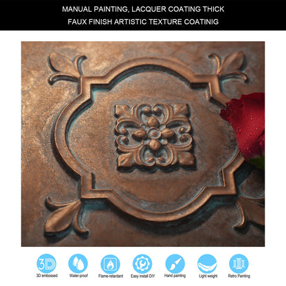 10tiles/lot Distressed Ceiling Tiles for Craft Studios, Retro Cafés and Industrial Design Rooms PL87