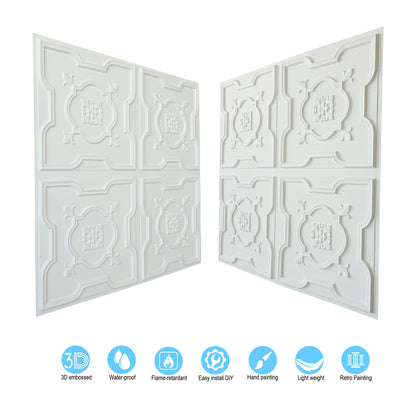 10tiles/lot Artistic Tin Ceiling Tiles for Artisan Workshops, Museums and Gallery Spaces PL87