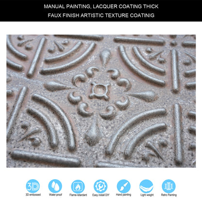 10tiles/lot Pressed Faux Tin Ceiling Tiles for Heritage Bars, Vintage Restaurants and Boutique Hotels PLB18