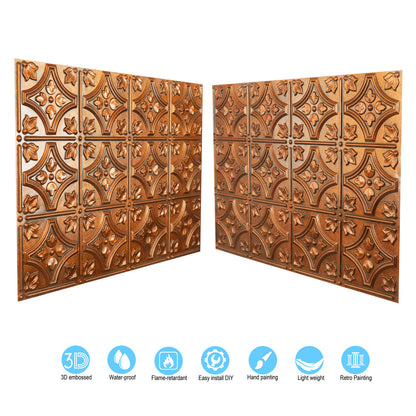 10tiles/lot Aged Decorative Ceiling Panels for Rustic Inns, Guesthouses and Boutique Hotels PLB10
