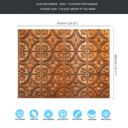 10tiles/lot Aged Decorative Ceiling Panels for Rustic Inns, Guesthouses and Boutique Hotels PLB10