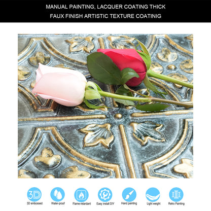 10tiles/lot Faux Metal Ceiling Tiles for Bars, Cafés, Lounges and Contemporary Interiors PLB10