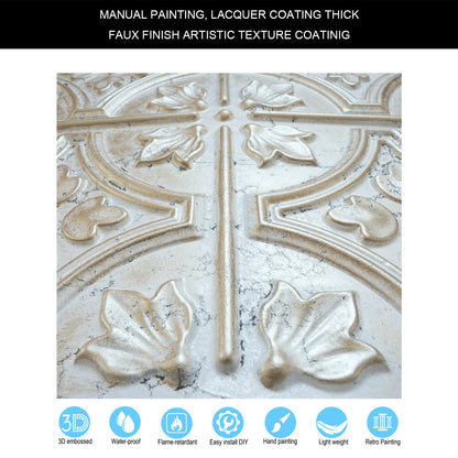 10tiles/lot Tin Ceiling Tiles for Book Cafés, Literary Stores and Creative Cultural Spaces PLB10