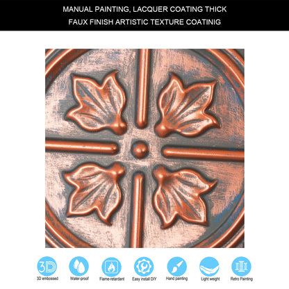 10tiles/lot Aged Decorative Ceiling Panels for Rustic Inns, Guesthouses and Boutique Hotels PLB10