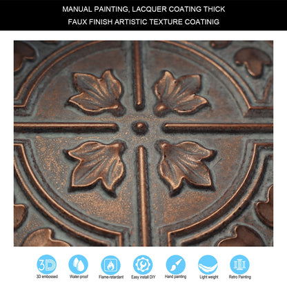 10tiles/lot Tin Ceiling Tiles for Book Cafés, Literary Stores and Creative Cultural Spaces PLB10