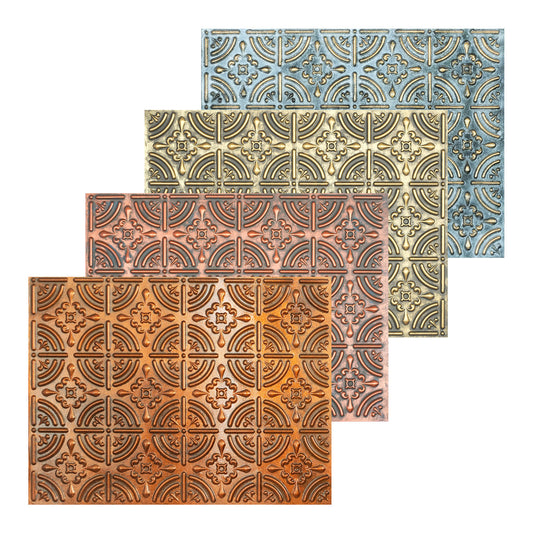 10tiles/lot Embossed Tin Ceiling Tiles for Boutique Hotels, Villas and Luxury Apartments PLB18