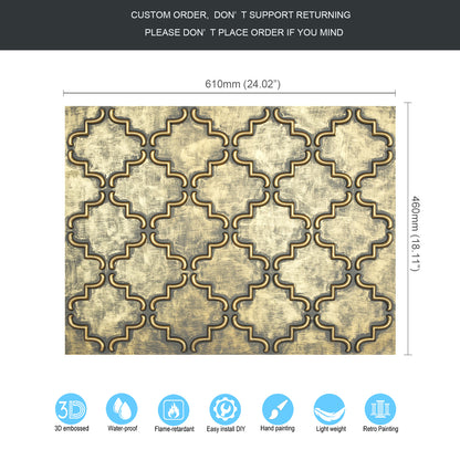 10tiles/lot 3D Faux Metal Ceiling Tiles for Stylish Bars, Clubs and Trendy Restaurants PLB28