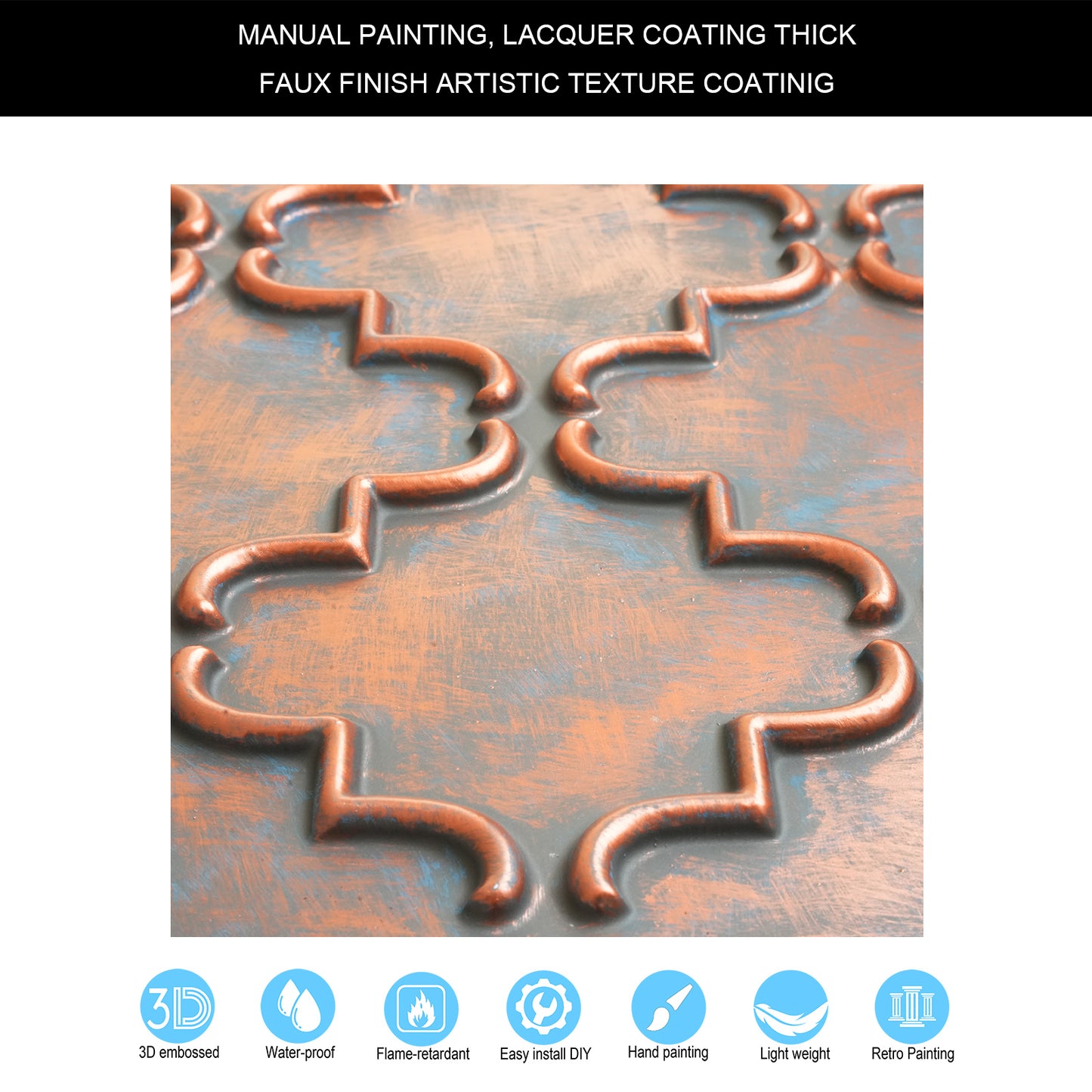 10tiles/lot Aged Decorative Ceiling Panels for Rustic Inns, Guesthouses and Boutique Hotels PLB28