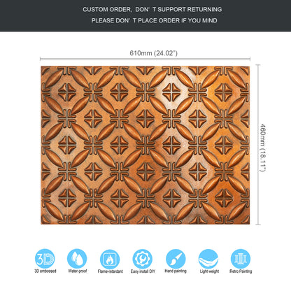 10tiles/lot Textured PVC Ceiling Tiles for Light-Luxury Restaurants, Salons and Beauty Studios PLB38