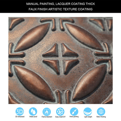 10tiles/lot Textured PVC Ceiling Tiles for Light-Luxury Restaurants, Salons and Beauty Studios PLB38