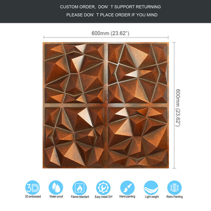 10tiles/lot Decorative PVC Panels for Kitchens, Offices, Living Rooms and Light-Luxury Spaces PLM101