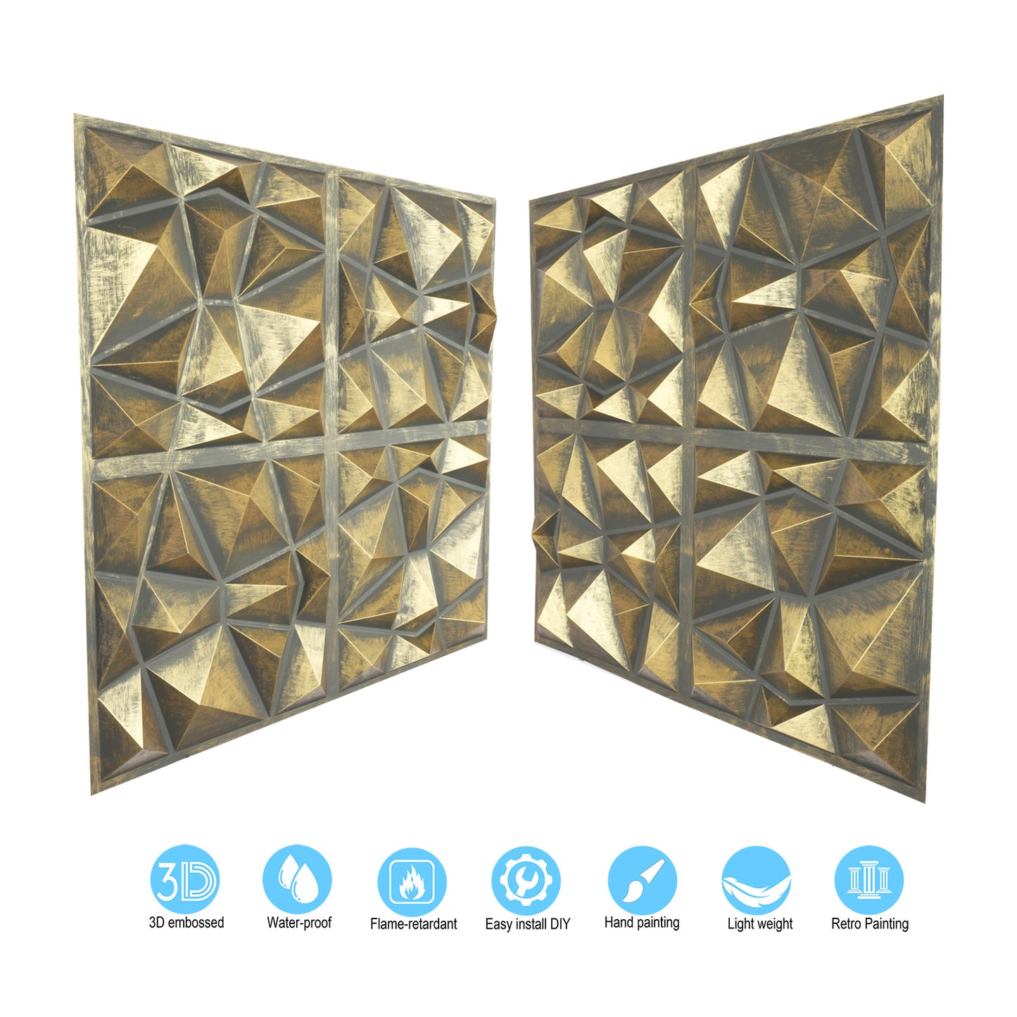 10tiles/lot Vintage Ceiling Tiles for Wine Cellars, Old-World Restaurants and Artistic Rooms PLM101