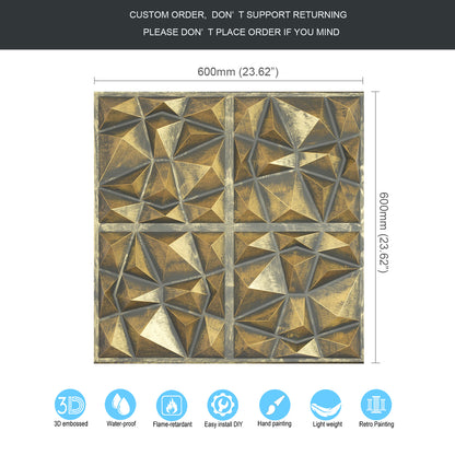 10tiles/lot Vintage Ceiling Tiles for Wine Cellars, Old-World Restaurants and Artistic Rooms PLM101