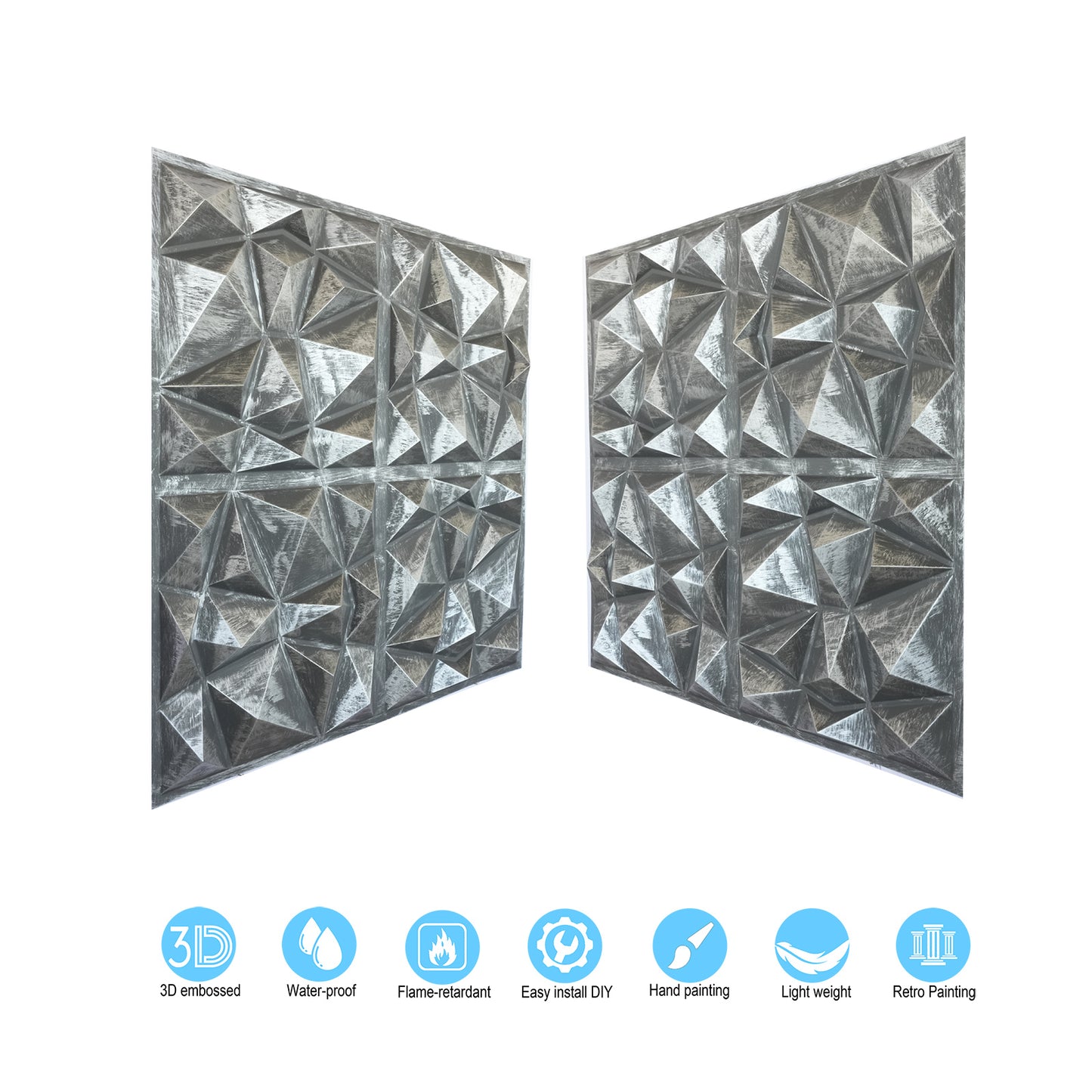 10tiles/lot Artistic Ceiling Tiles for Book Cafés, Literary Shops and Cultural Retail Spaces PLM101