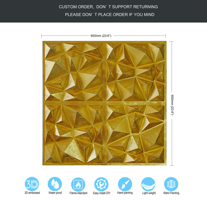 10tiles/lot Decorative PVC Panels for Kitchens, Offices, Living Rooms and Light-Luxury Spaces PLM101