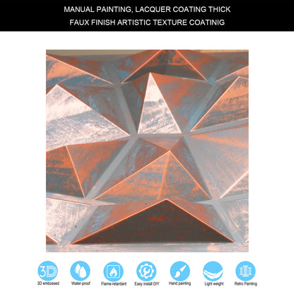 10tiles/lot Decorative PVC Panels for Kitchens, Offices, Living Rooms and Light-Luxury Spaces PLM101