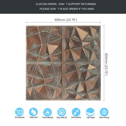 10tiles/lot Decorative PVC Panels for Kitchens, Offices, Living Rooms and Light-Luxury Spaces PLM101