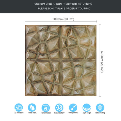 10tiles/lot Vintage Ceiling Tiles for Wine Cellars, Old-World Restaurants and Artistic Rooms PLM101