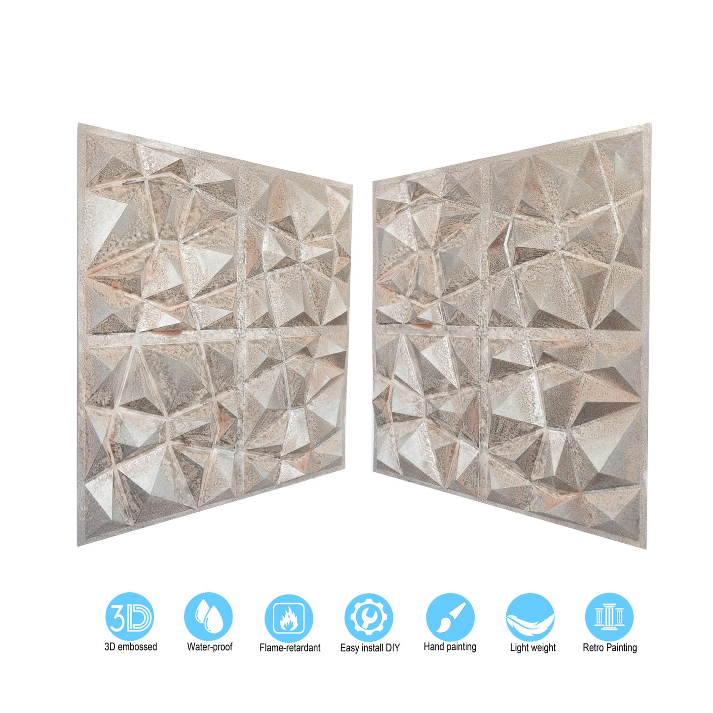 10tiles/lot Artistic Ceiling Tiles for Book Cafés, Literary Shops and Cultural Retail Spaces PLM101