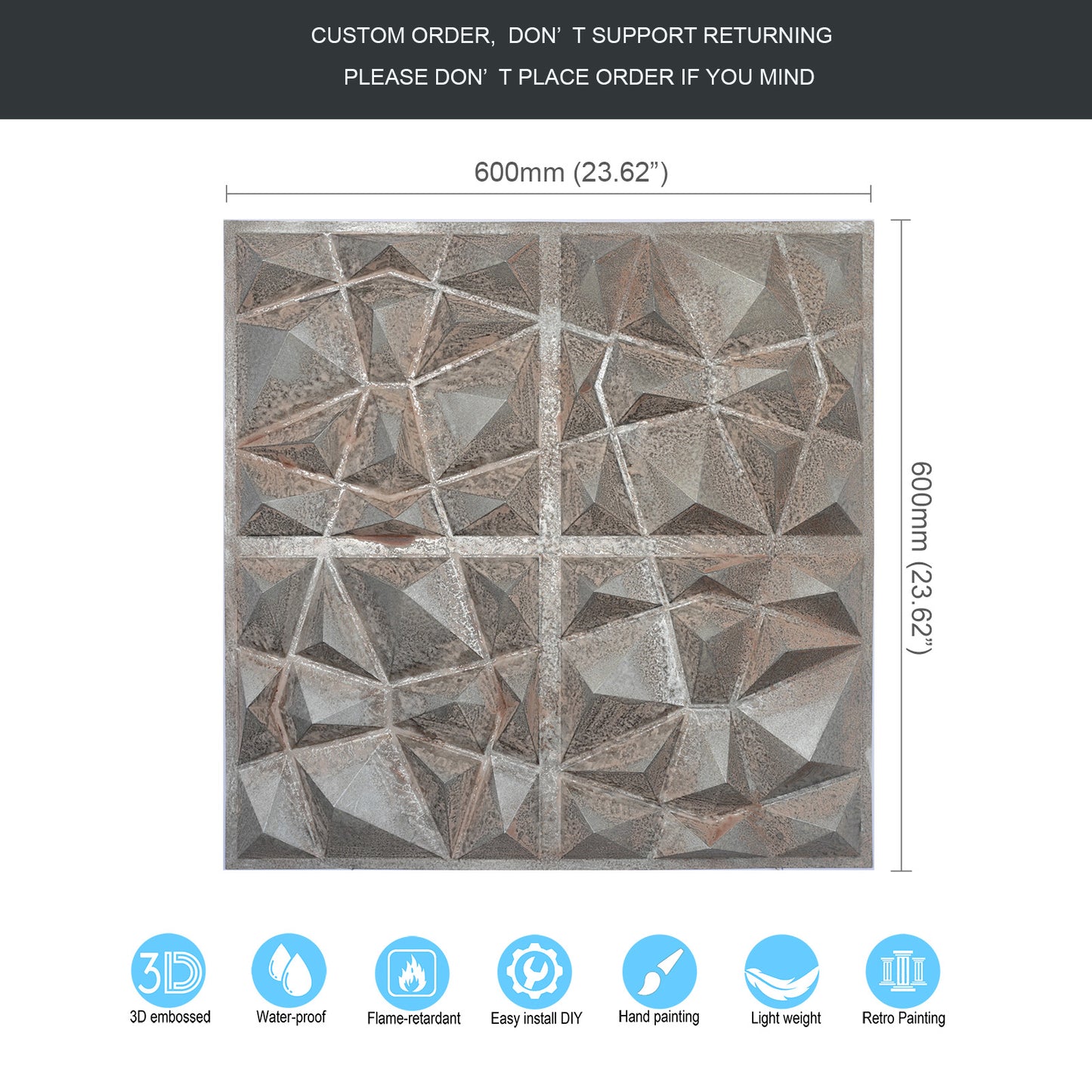 10tiles/lot Artistic Ceiling Tiles for Book Cafés, Literary Shops and Cultural Retail Spaces PLM101