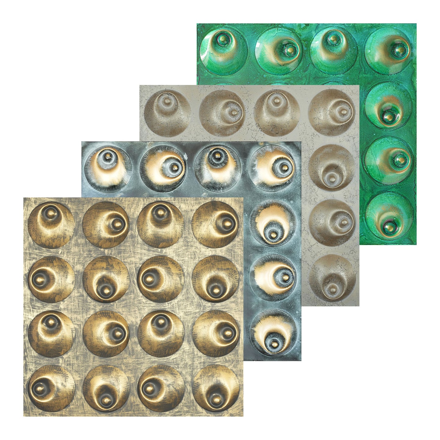 10tiles/lot DIY Faux Metal Ceiling Tile Panels for Café Bars, Studios and Artistic Interiors PLM102