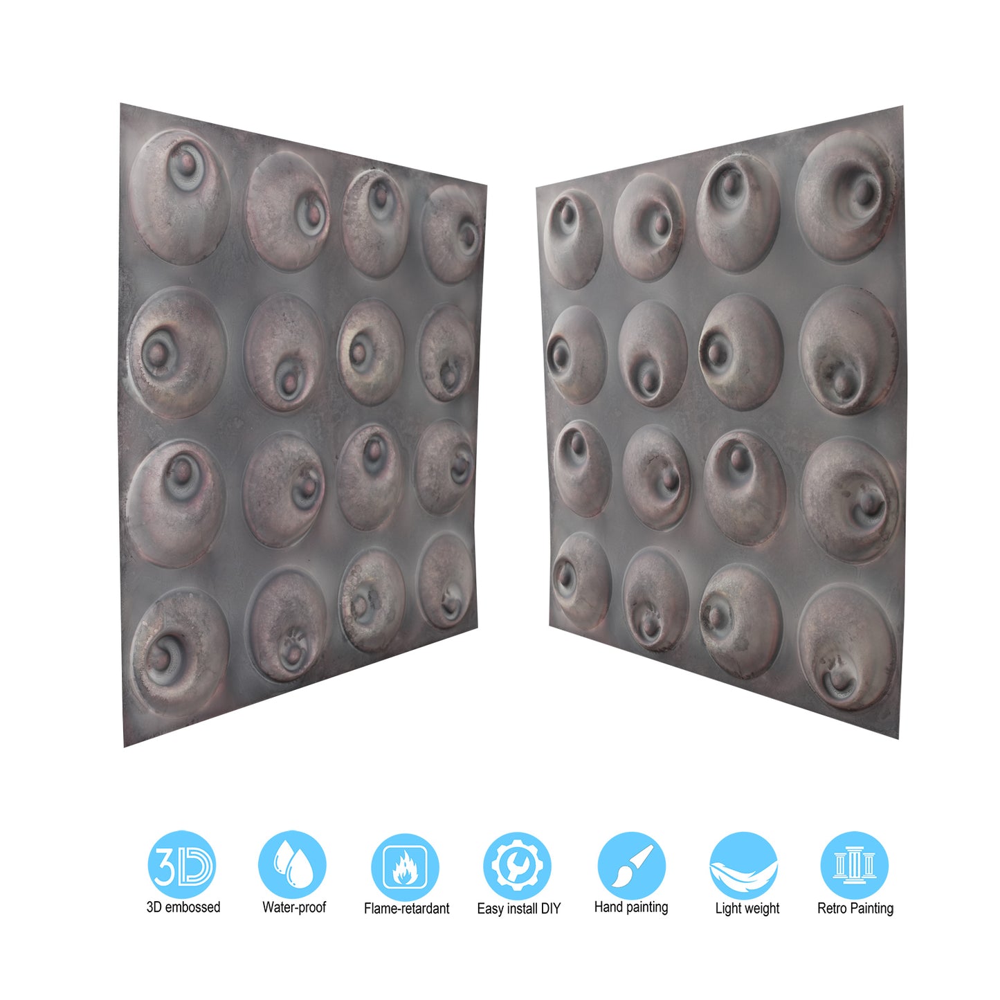 10tiles/lot Artistic Ceiling Tiles for Book Cafés, Literary Shops and Cultural Retail Spaces PLM102