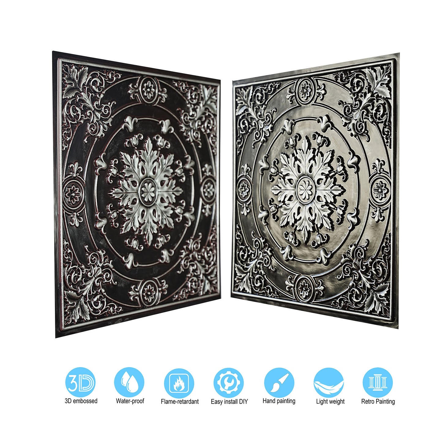 10tiles/lot 3D Decorative Ceiling Tiles for Trendy Restaurants, Bars and Creative Cafés PL18