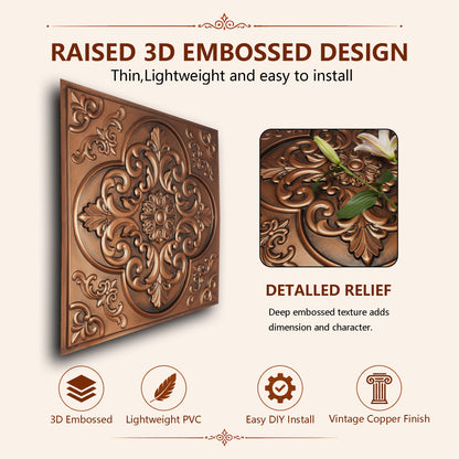 PL88 embossed ceiling tile side profile