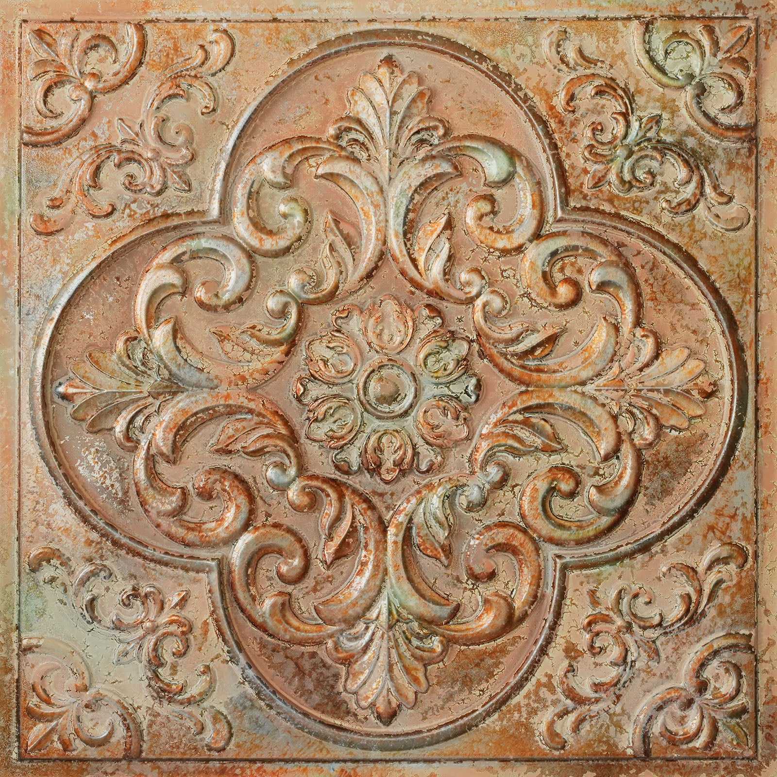 PL88 Palazzo Clay decorative faux tin ceiling tile