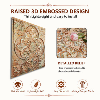 PL88 embossed ceiling tile side profile