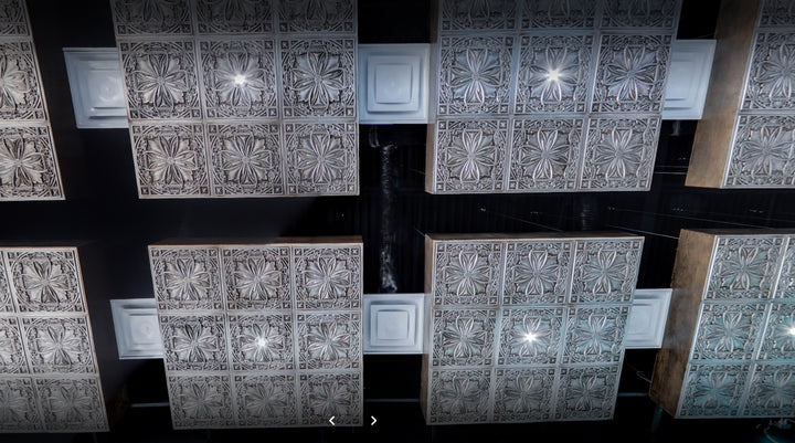 PL10 antique white ceiling tiles